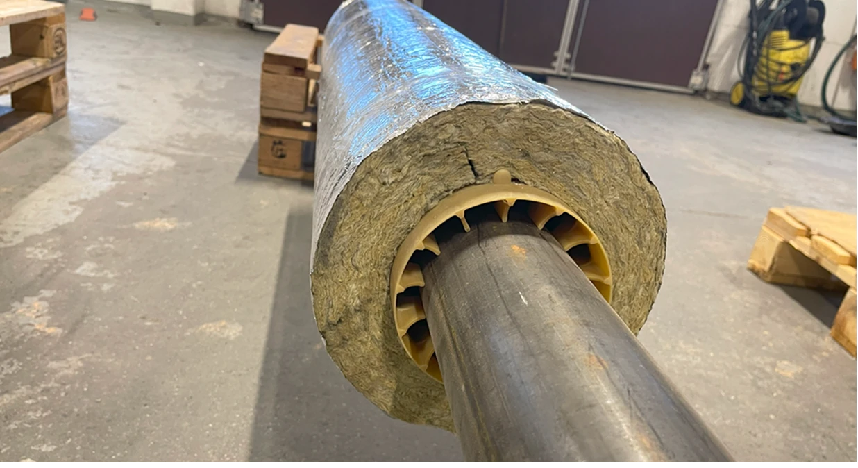 Image of ESSGE NCS on a pipeline with insulation
