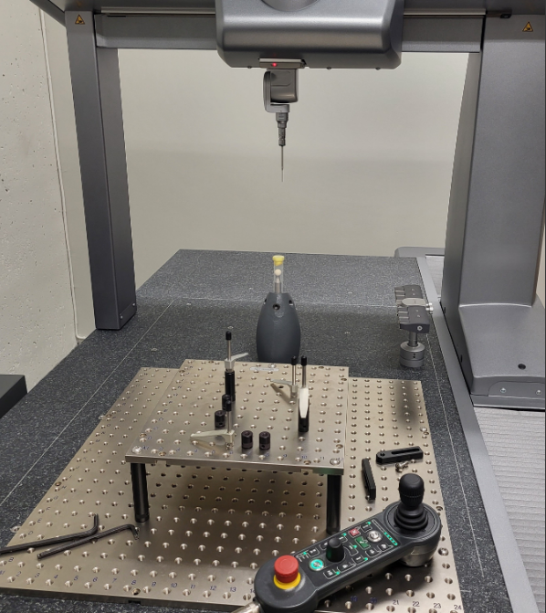 The coordinate measuring machine (CMM) is a core instrument in our verification process.